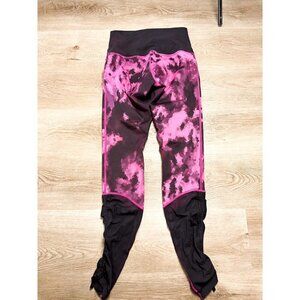 Lululemon Sweaty Endeavor Tie Dye High Rise Mesh Gathered Hem Leggings 8